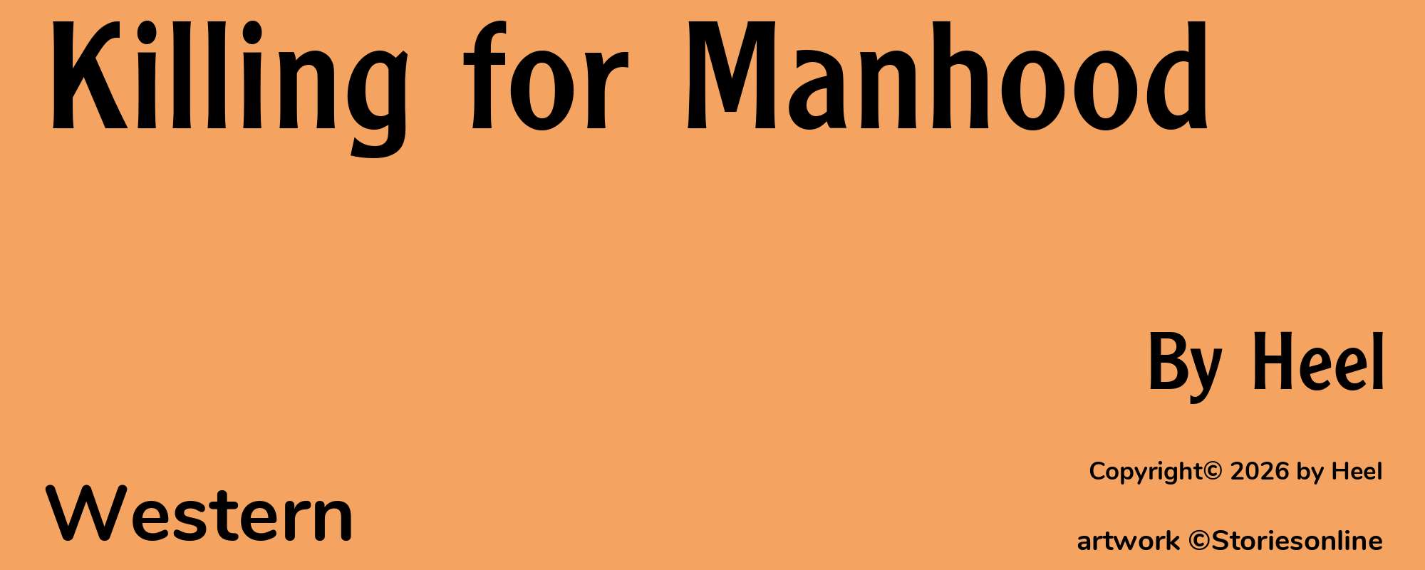 Killing for Manhood - Cover