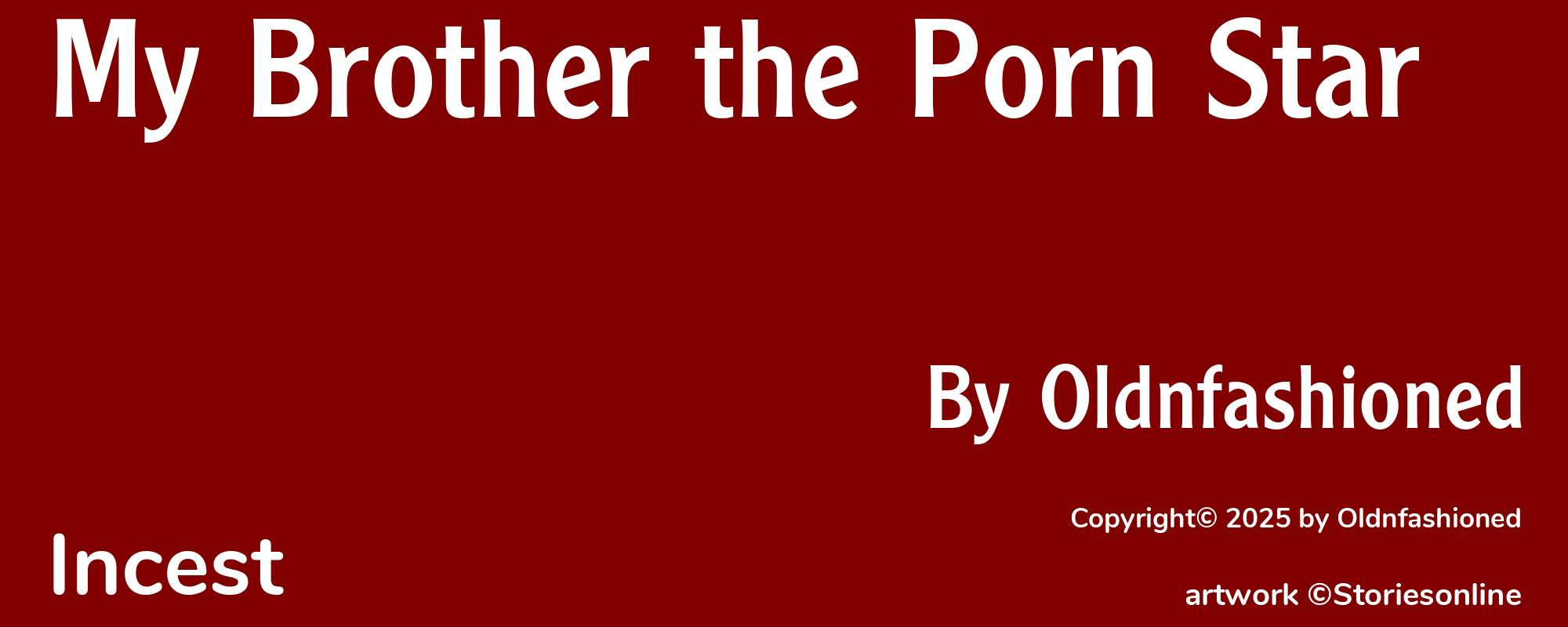 My Brother the Porn Star - Cover