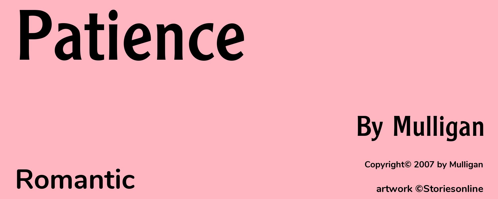 Patience - Cover