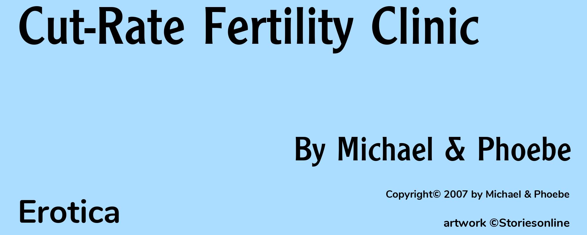 Cut-Rate Fertility Clinic - Cover