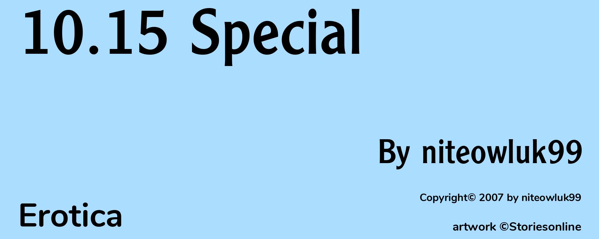 10.15 Special - Cover
