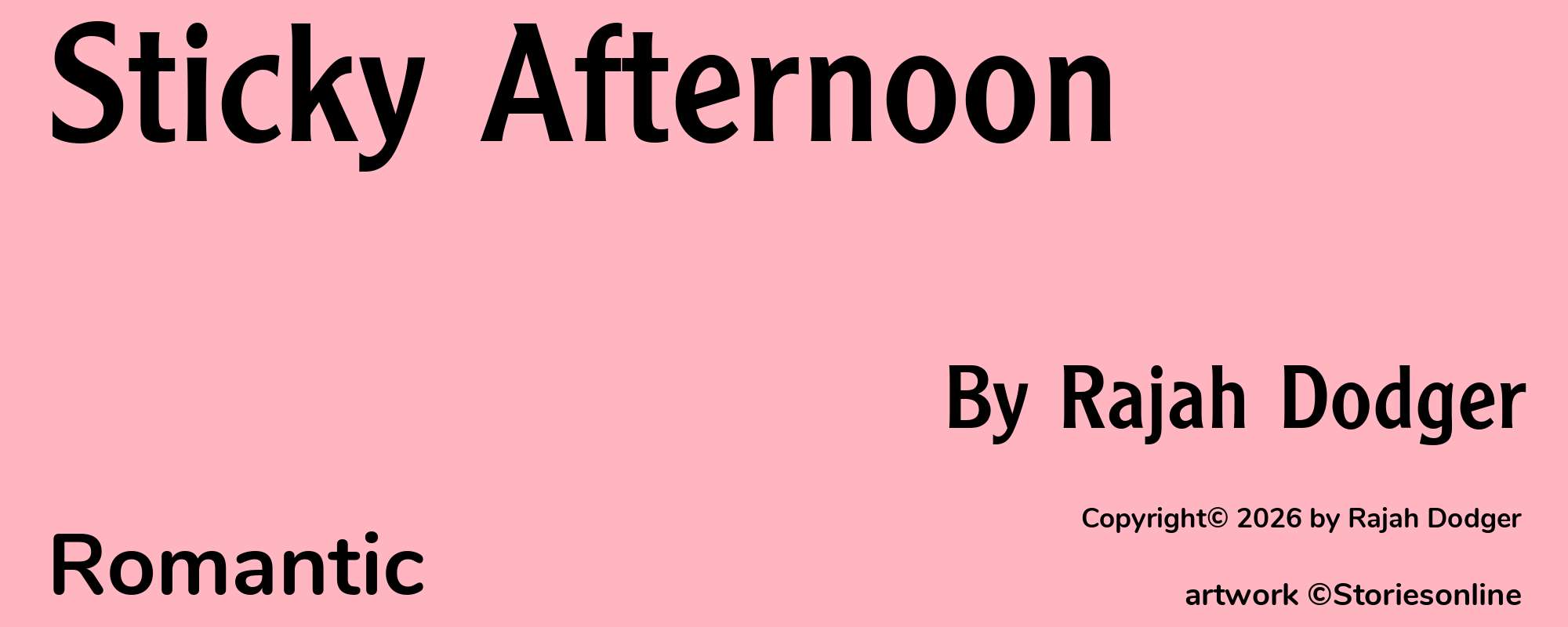 Sticky Afternoon - Cover