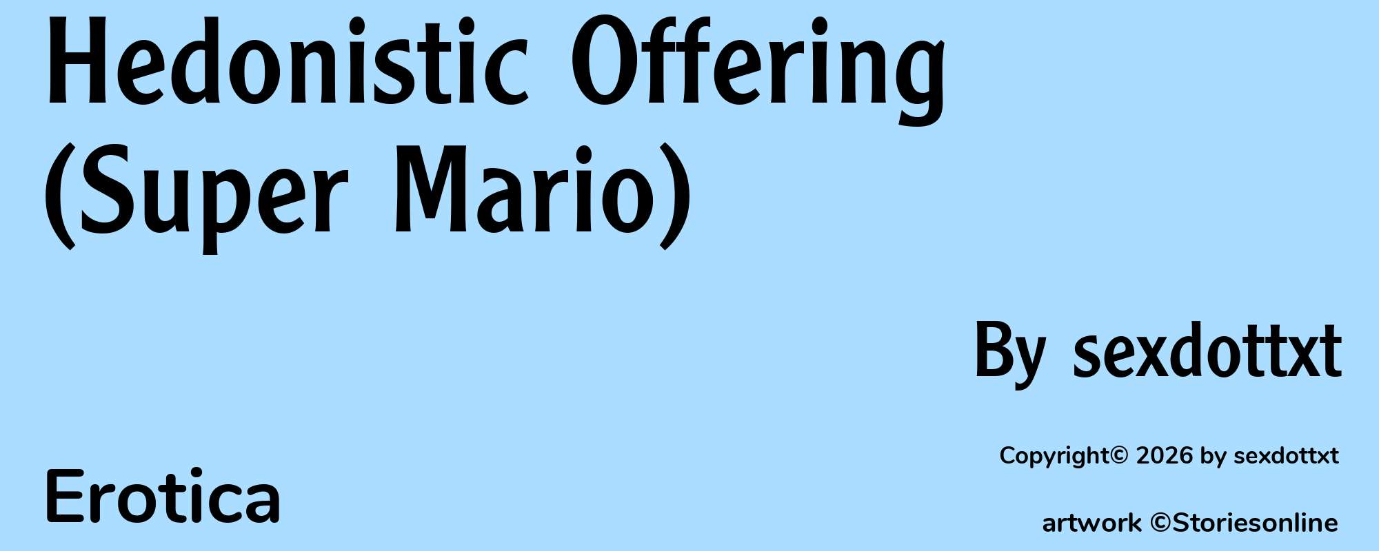 Hedonistic Offering (Super Mario) - Cover