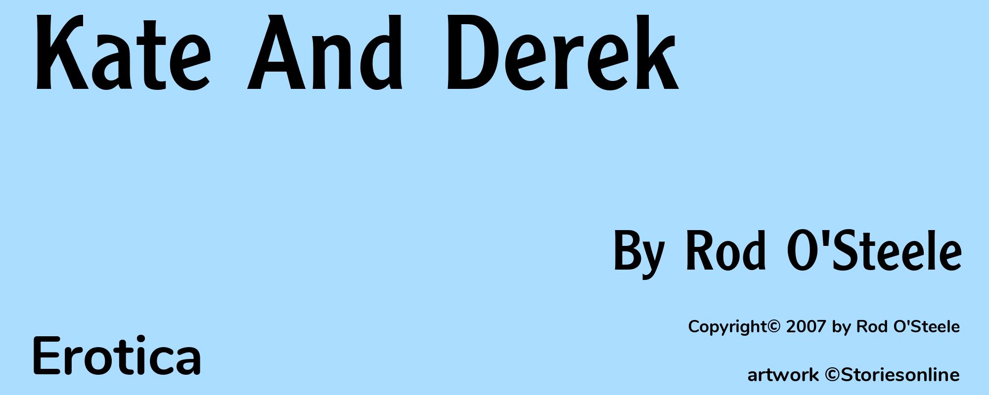 Kate And Derek - Cover