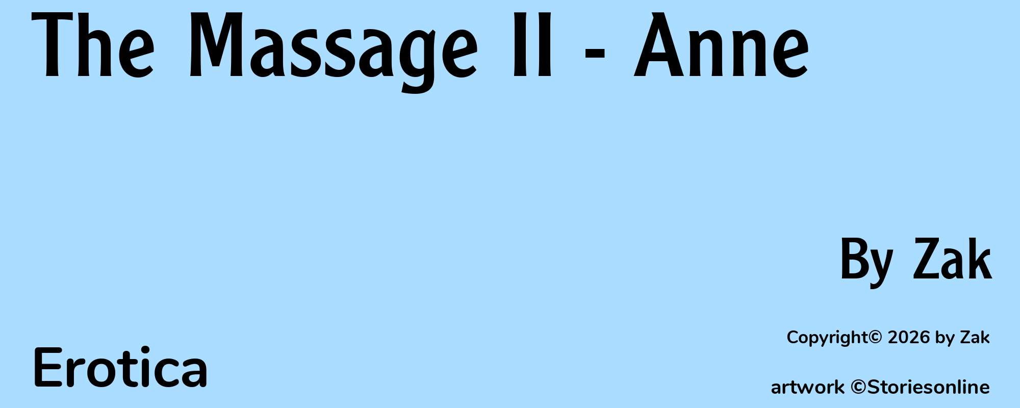 The Massage II - Anne - Cover