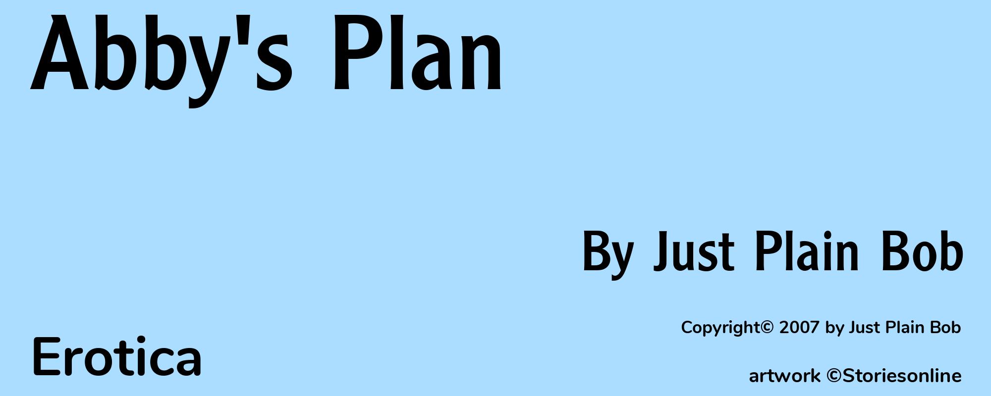 Abby's Plan - Cover