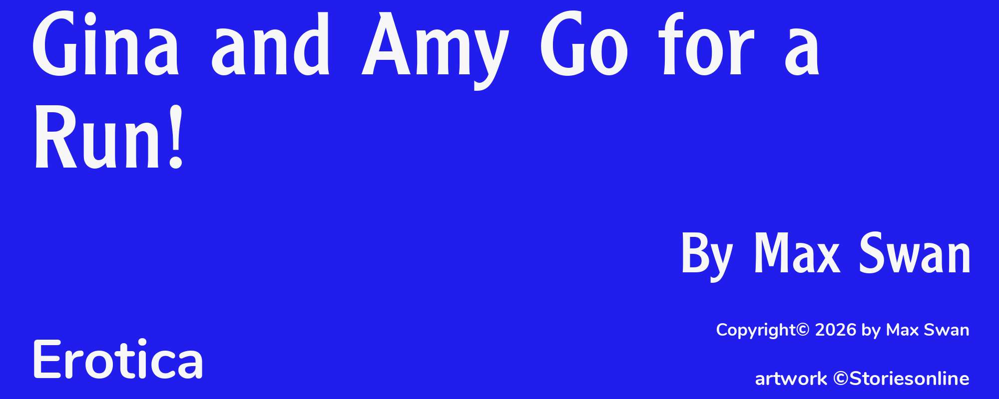 Gina and Amy Go for a Run! - Cover