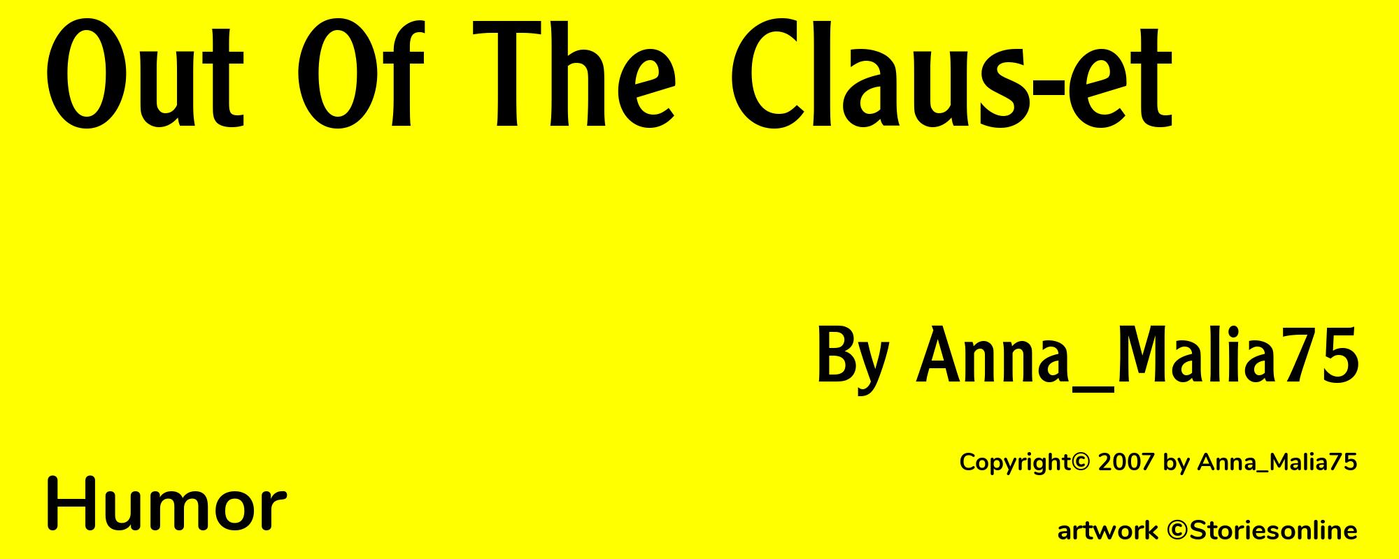 Out Of The Claus-et - Cover