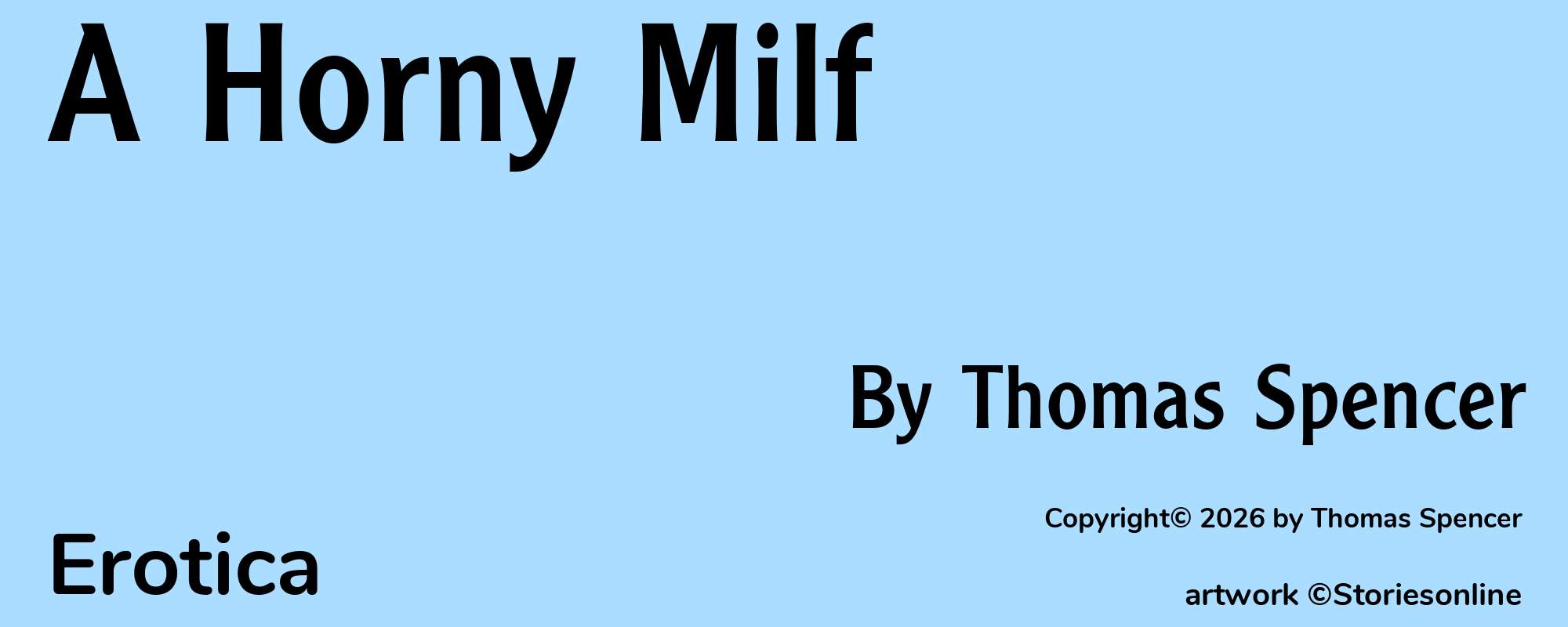 A Horny Milf - Cover