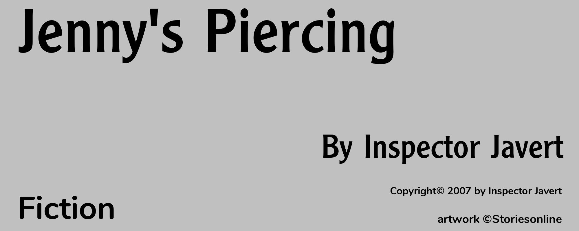 Jenny's Piercing - Cover