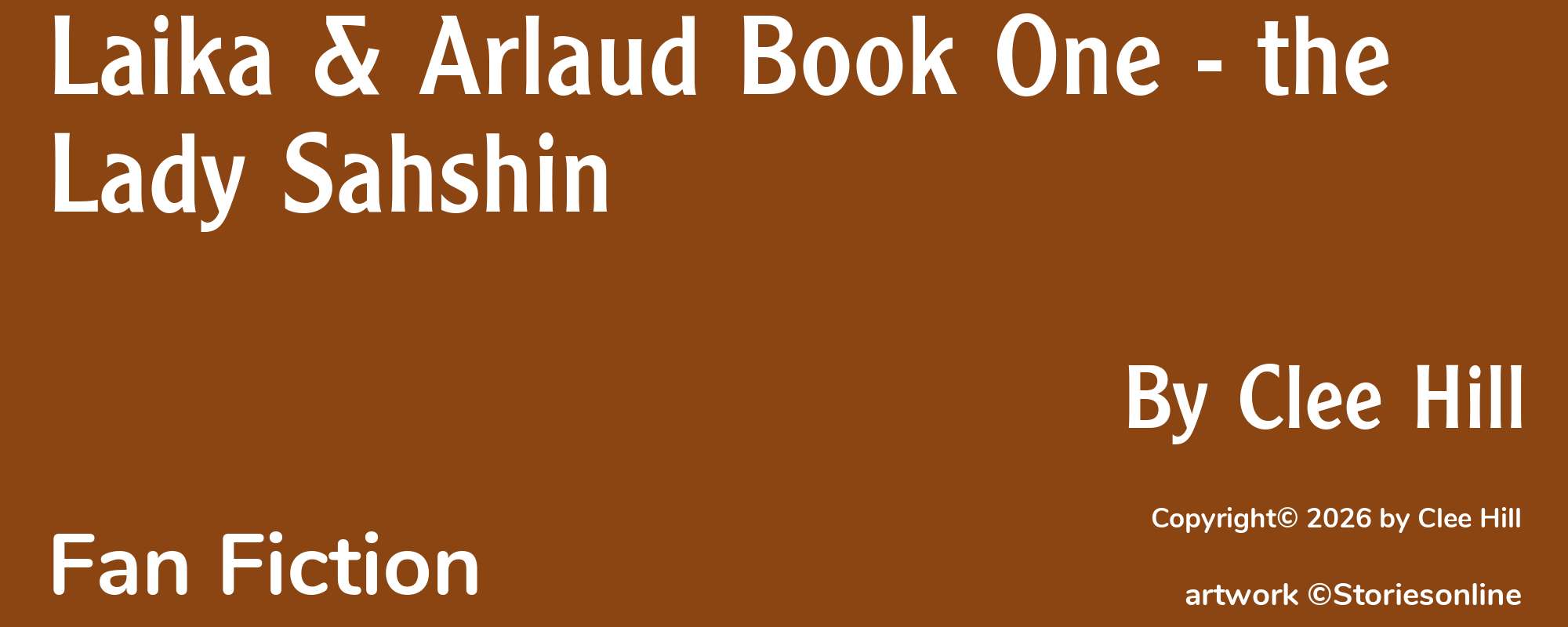 Laika & Arlaud Book One - the Lady Sahshin - Cover