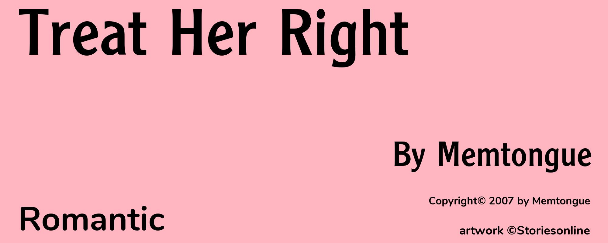 Treat Her Right - Cover