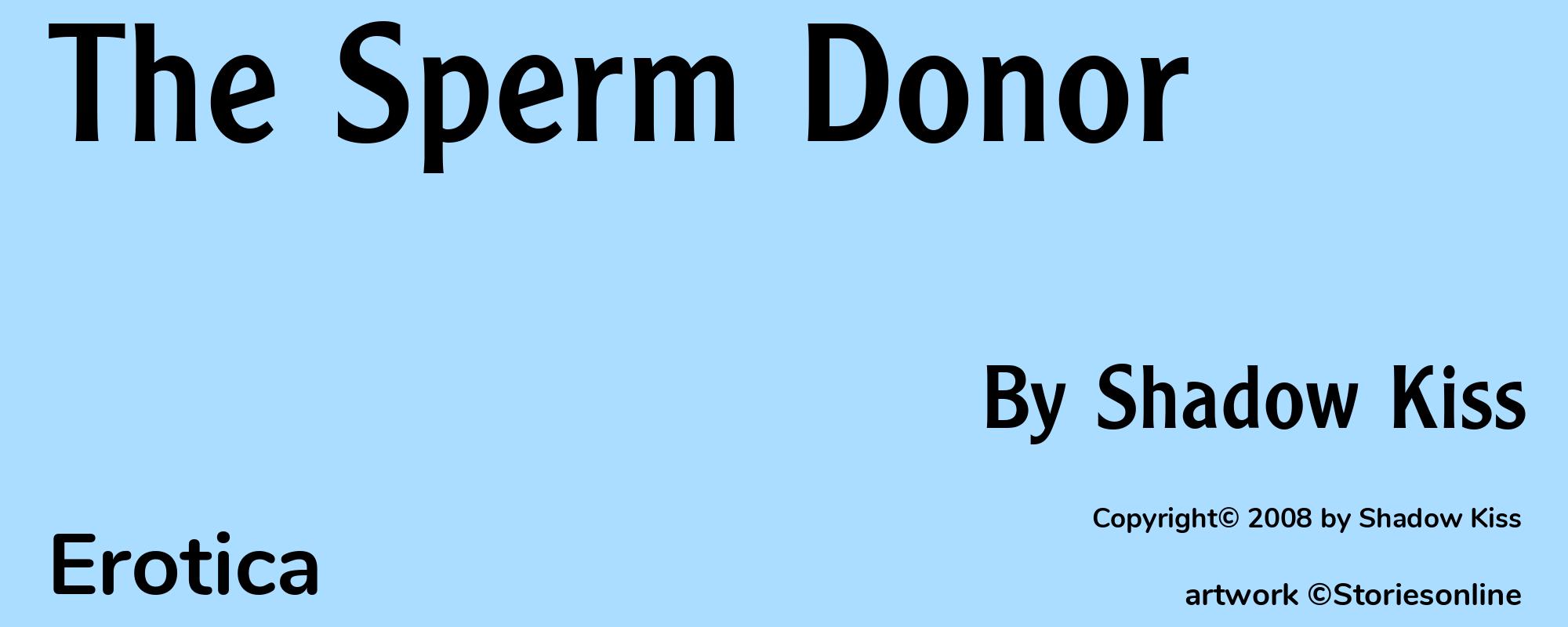 The Sperm Donor - Cover