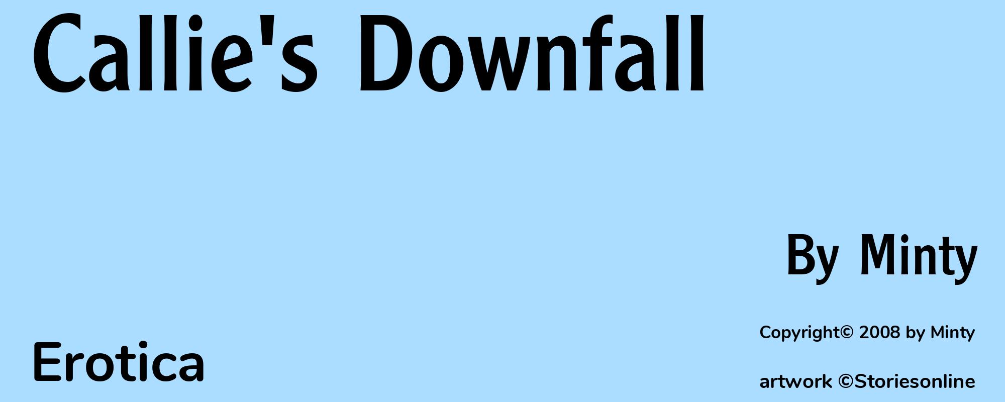 Callie's Downfall - Cover