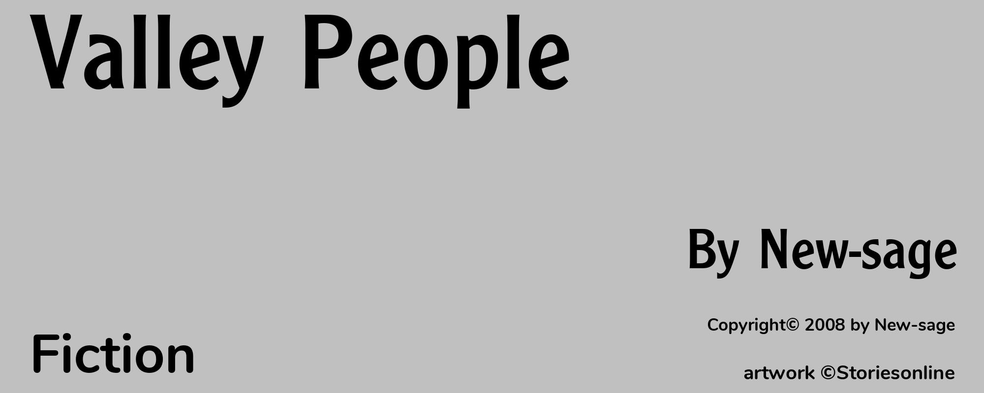 Valley People - Cover