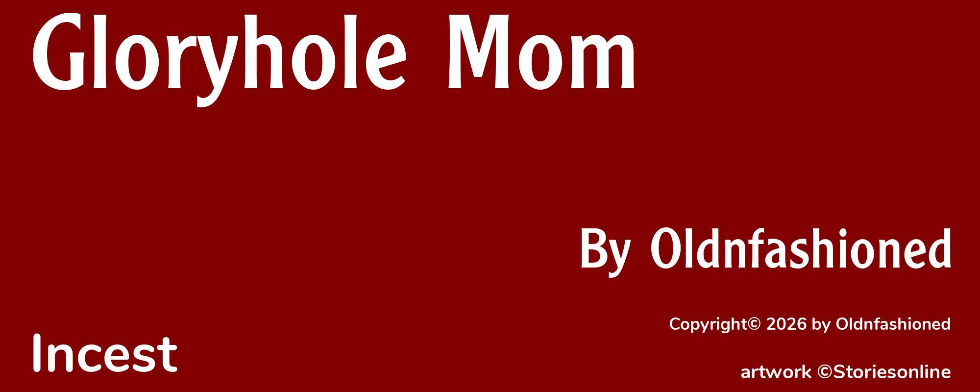 Gloryhole Mom - Cover