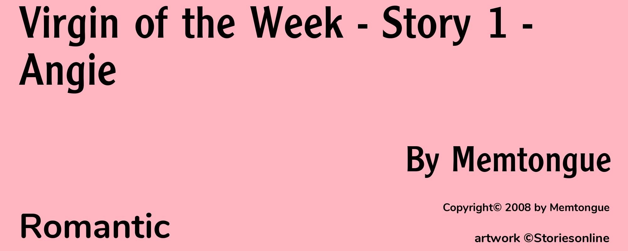 Virgin of the Week - Story 1 - Angie - Cover