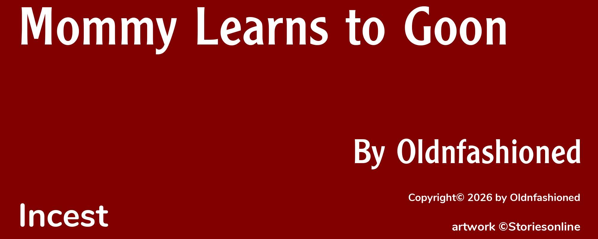 Mommy Learns to Goon - Cover