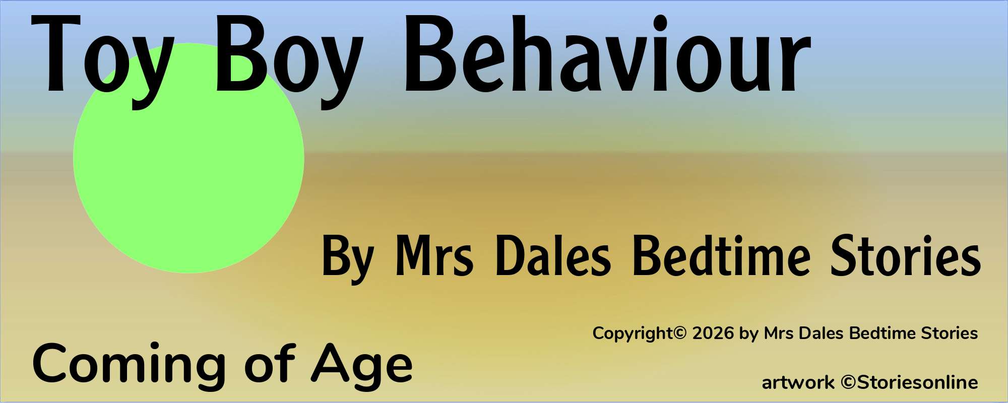 Toy Boy Behaviour - Cover