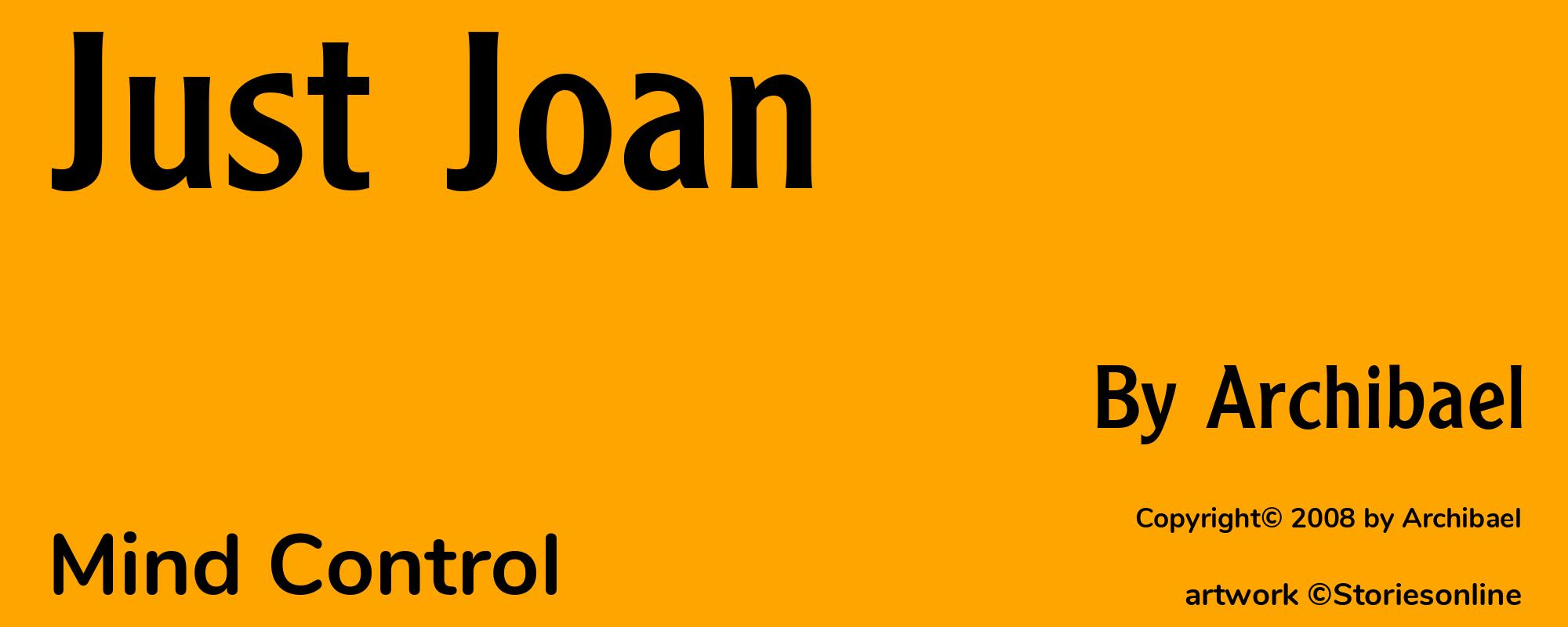 Just Joan - Cover