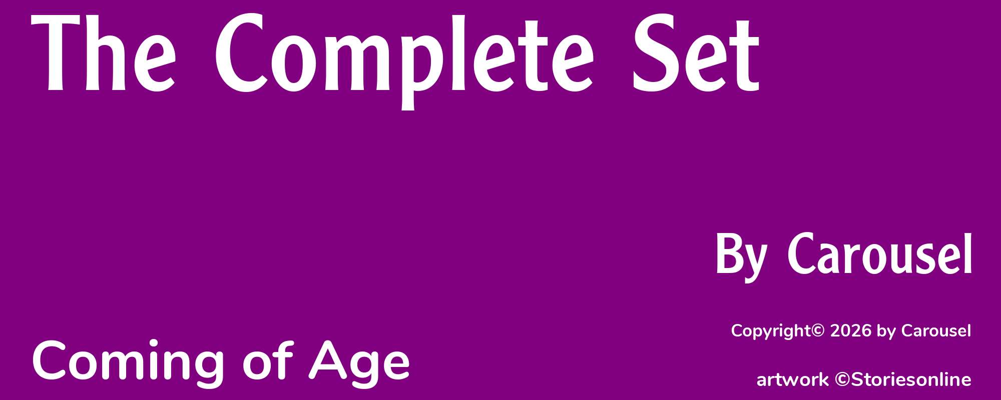 The Complete Set - Cover