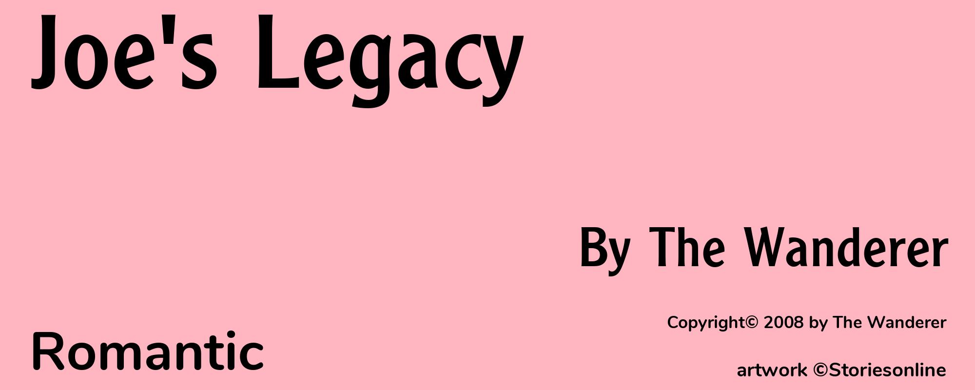 Joe's Legacy - Cover