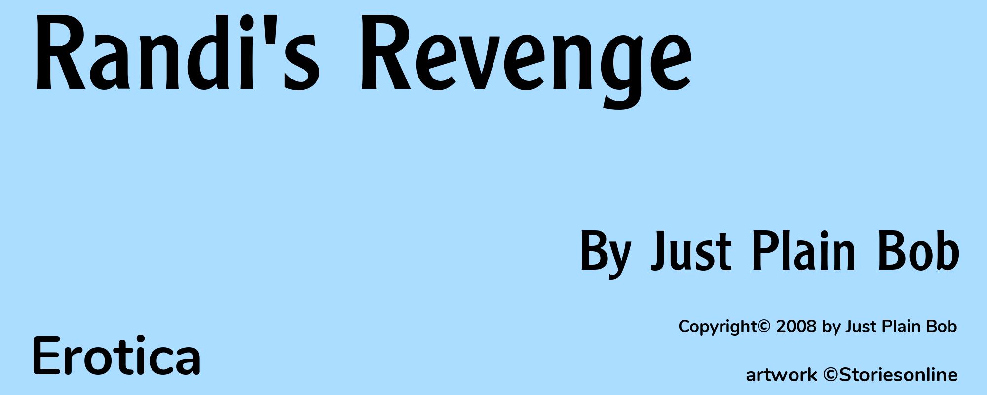 Randi's Revenge - Cover