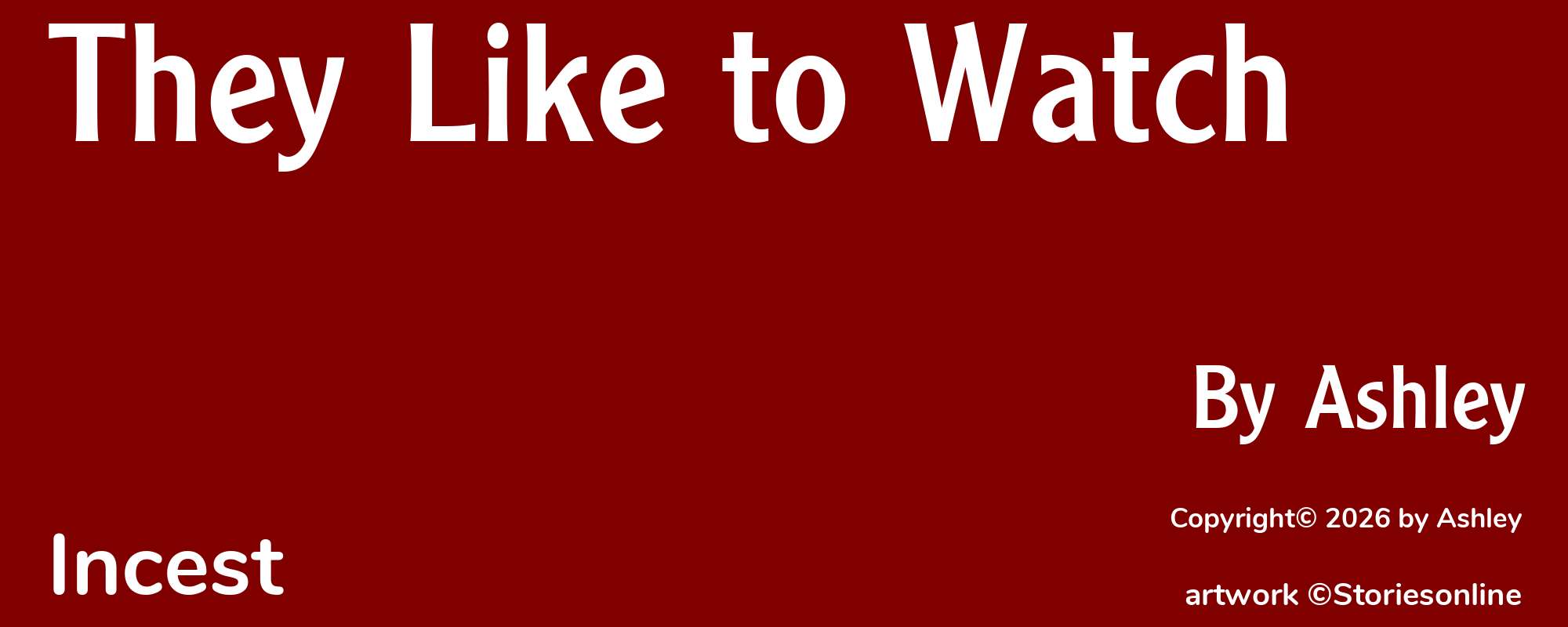 They Like to Watch - Cover