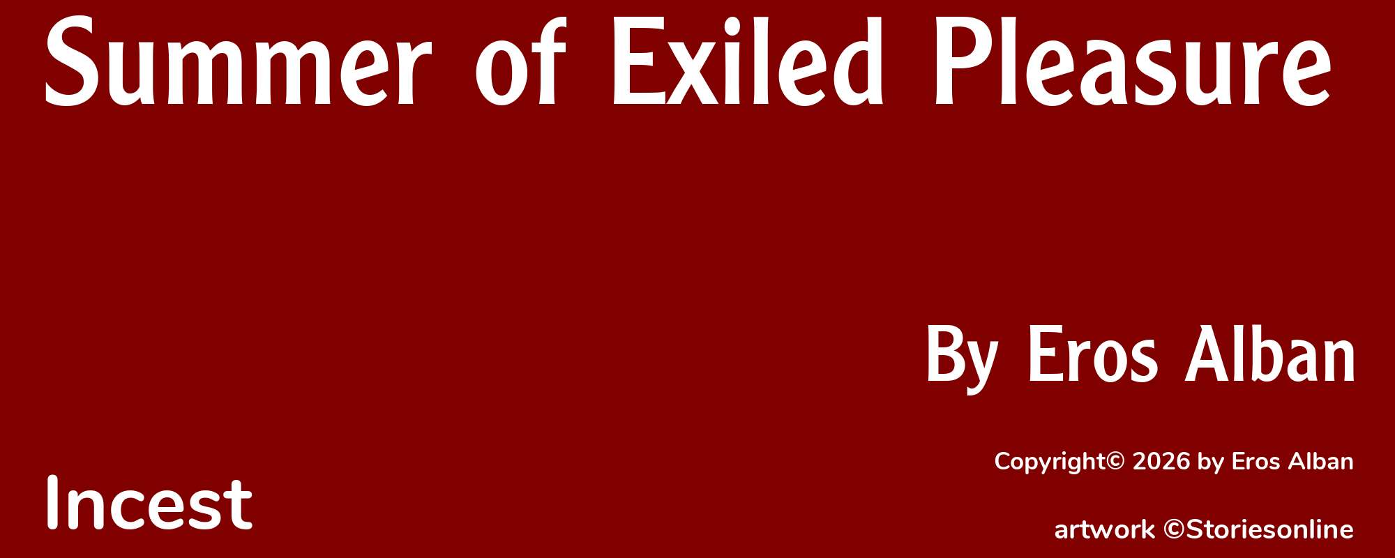 Summer of Exiled Pleasure - Cover