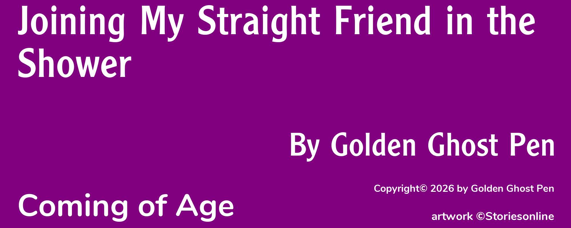 Joining My Straight Friend in the Shower - Cover