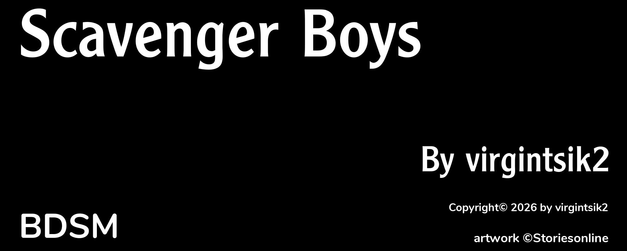 Scavenger Boys - Cover