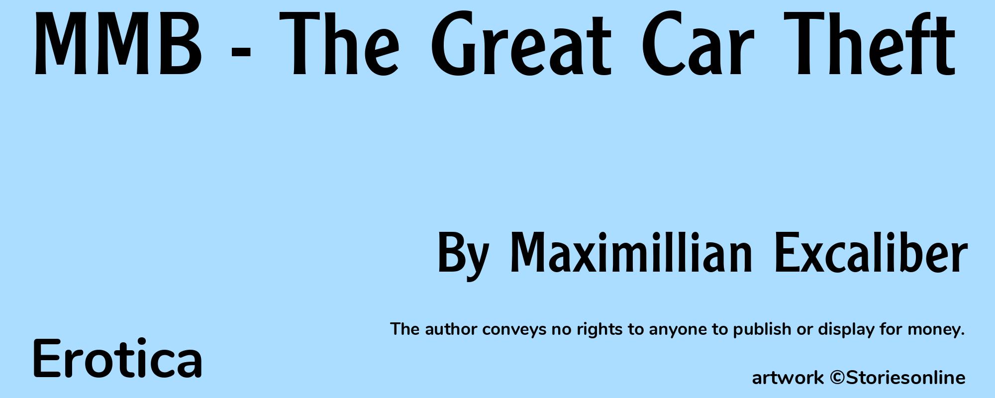 MMB - The Great Car Theft - Cover
