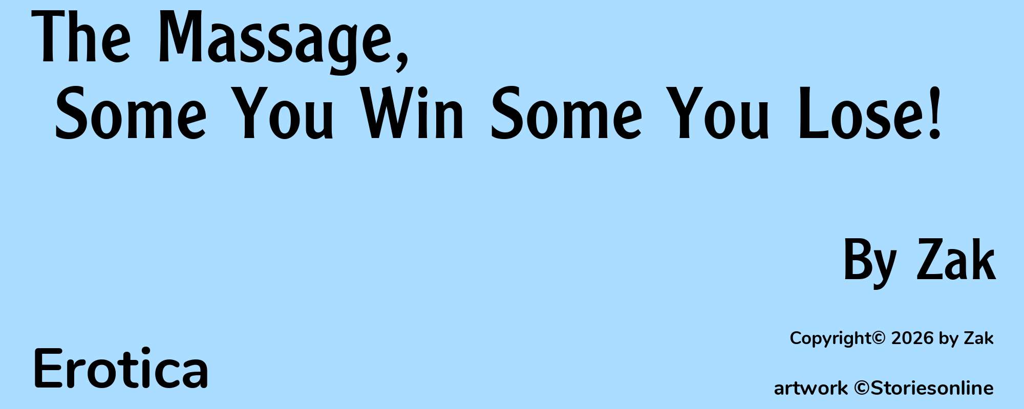 The Massage, Some You Win Some You Lose! - Cover