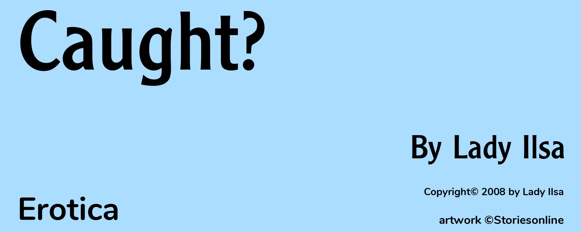 Caught? - Cover