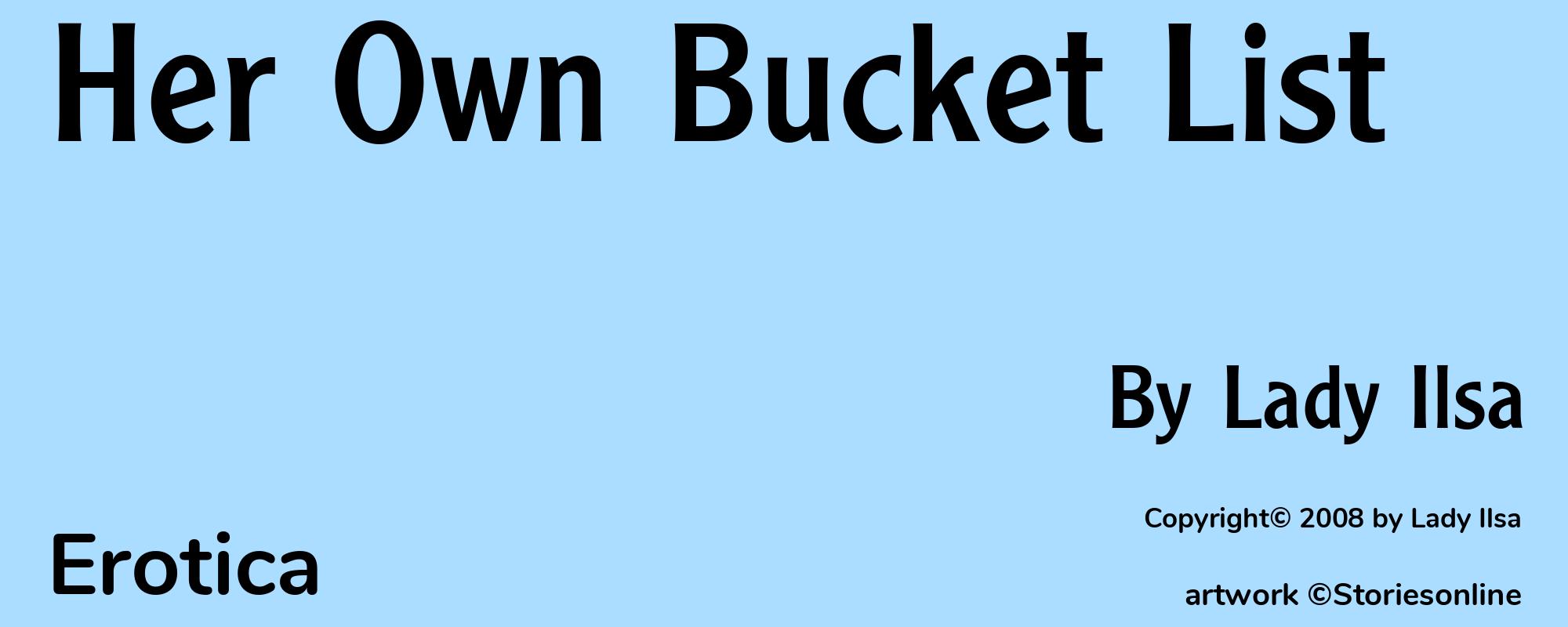 Her Own Bucket List - Cover