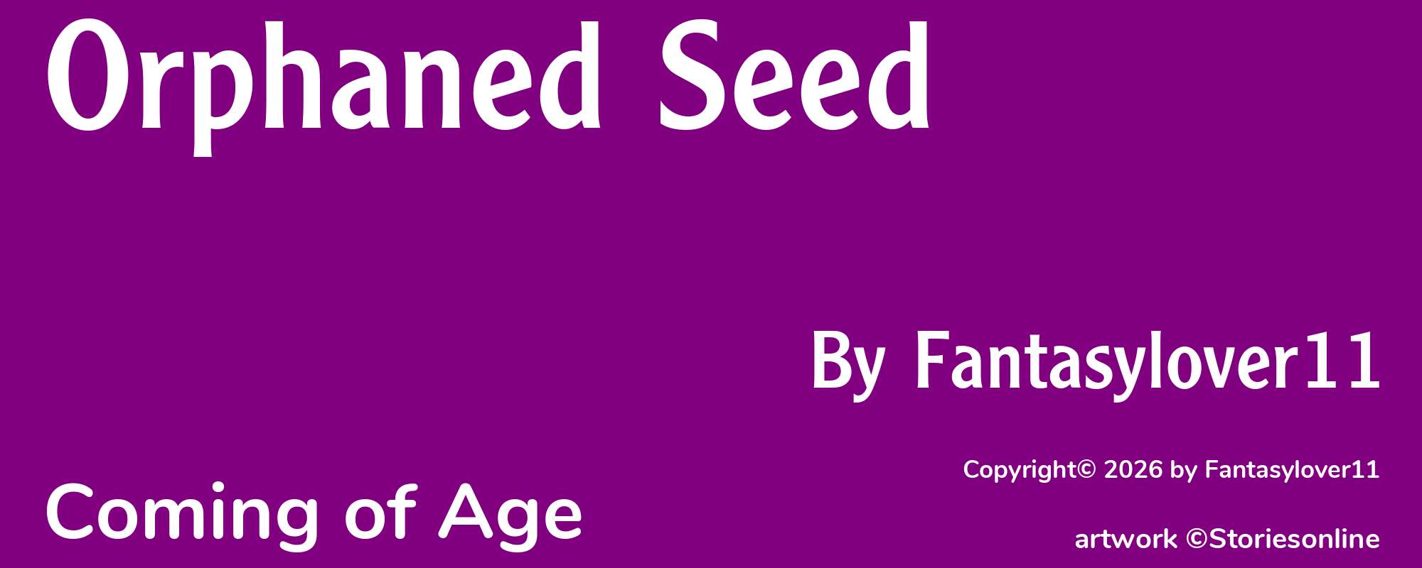 Orphaned Seed - Cover