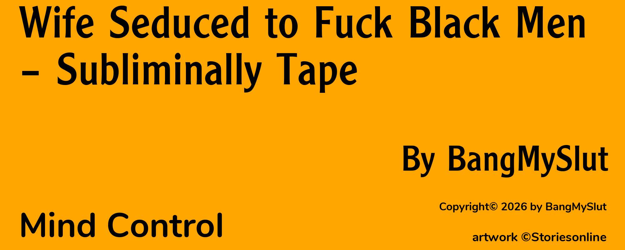 Wife Seduced to Fuck Black Men – Subliminally Tape - Cover