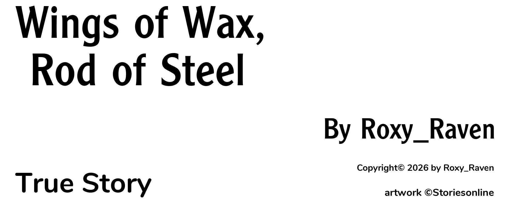 Wings of Wax, Rod of Steel - Cover