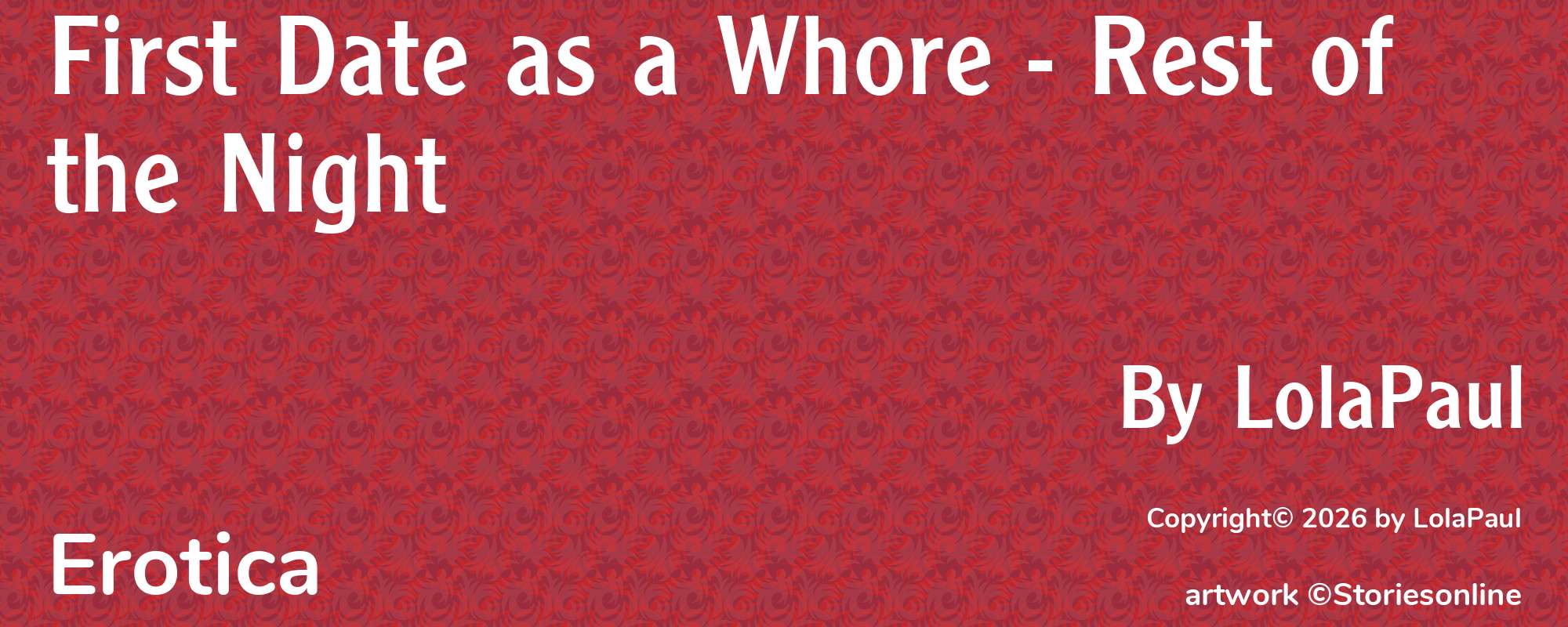 First Date as a Whore - Rest of the Night - Cover