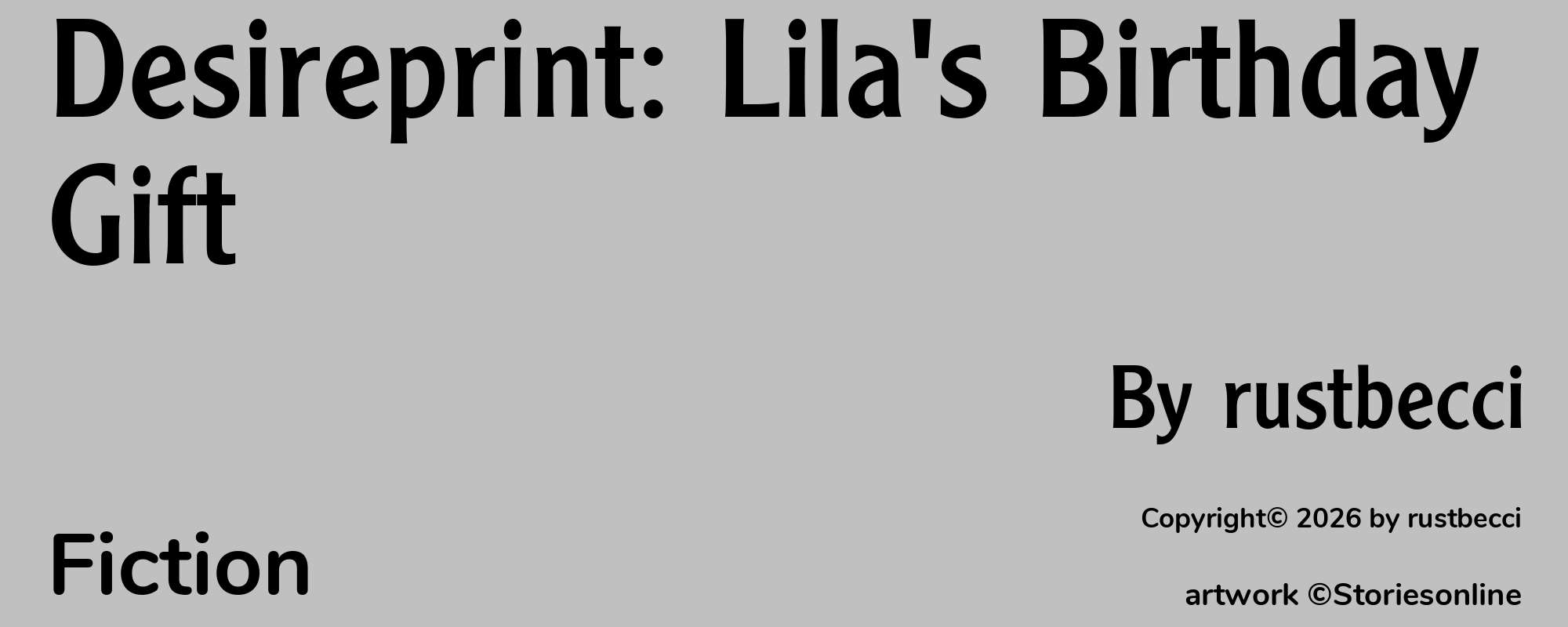 Desireprint: Lila's Birthday Gift - Cover