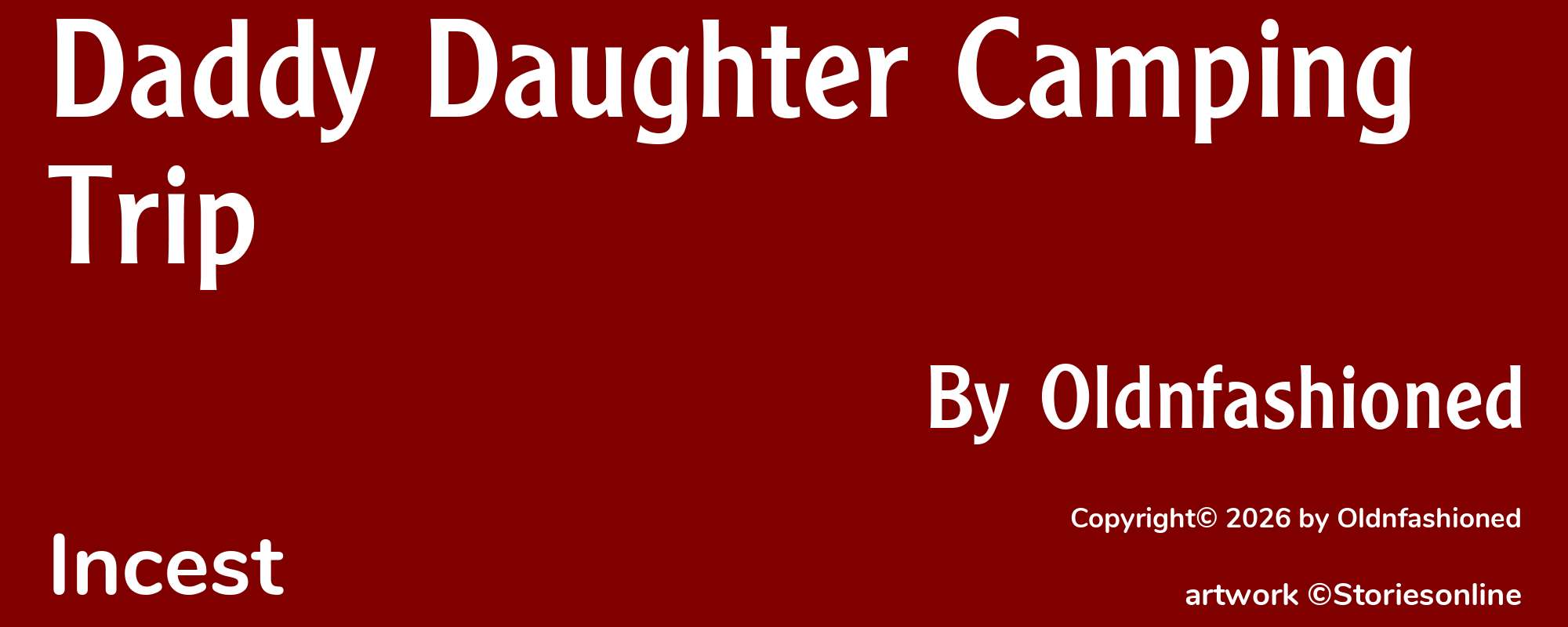 Daddy Daughter Camping Trip - Cover