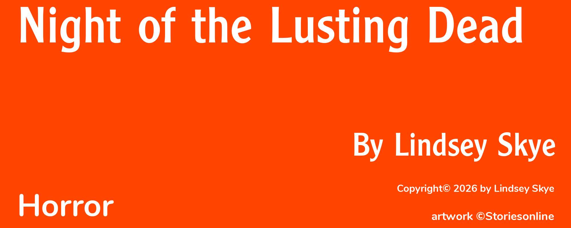 Night of the Lusting Dead - Cover