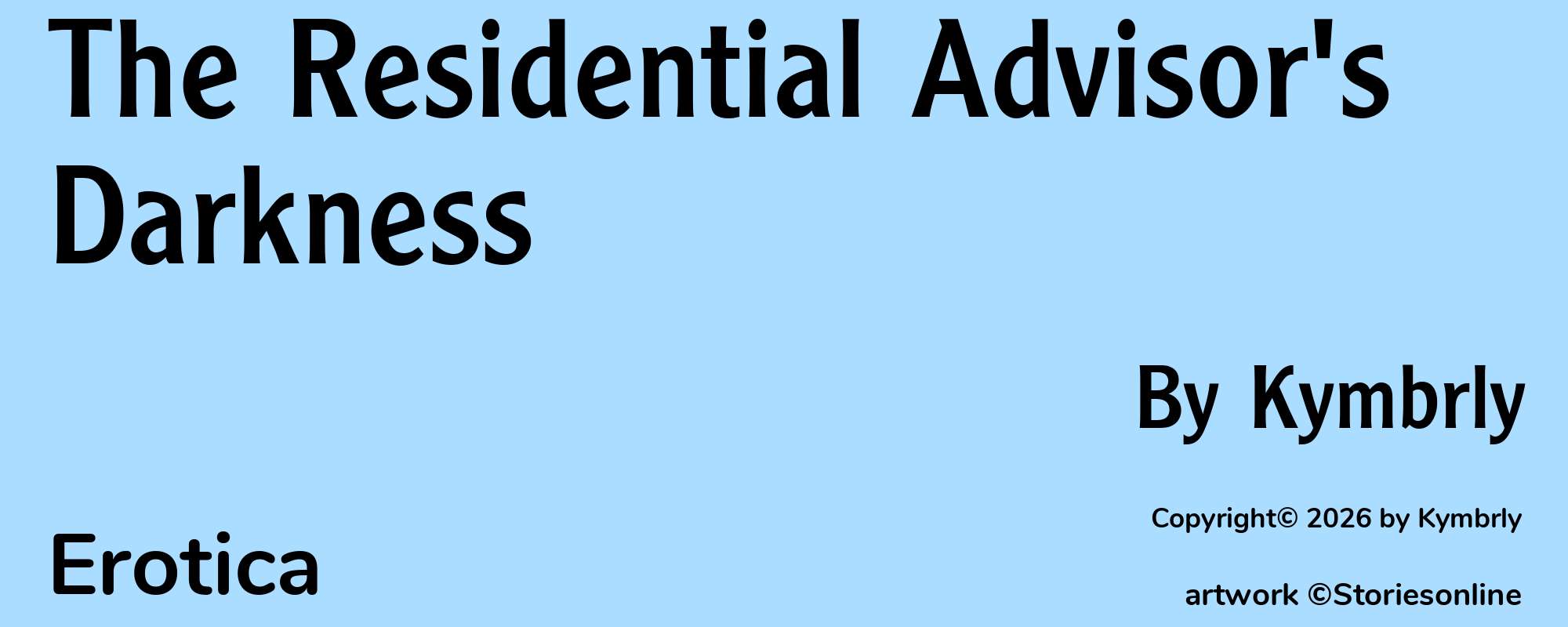 The Residential Advisor's Darkness - Cover