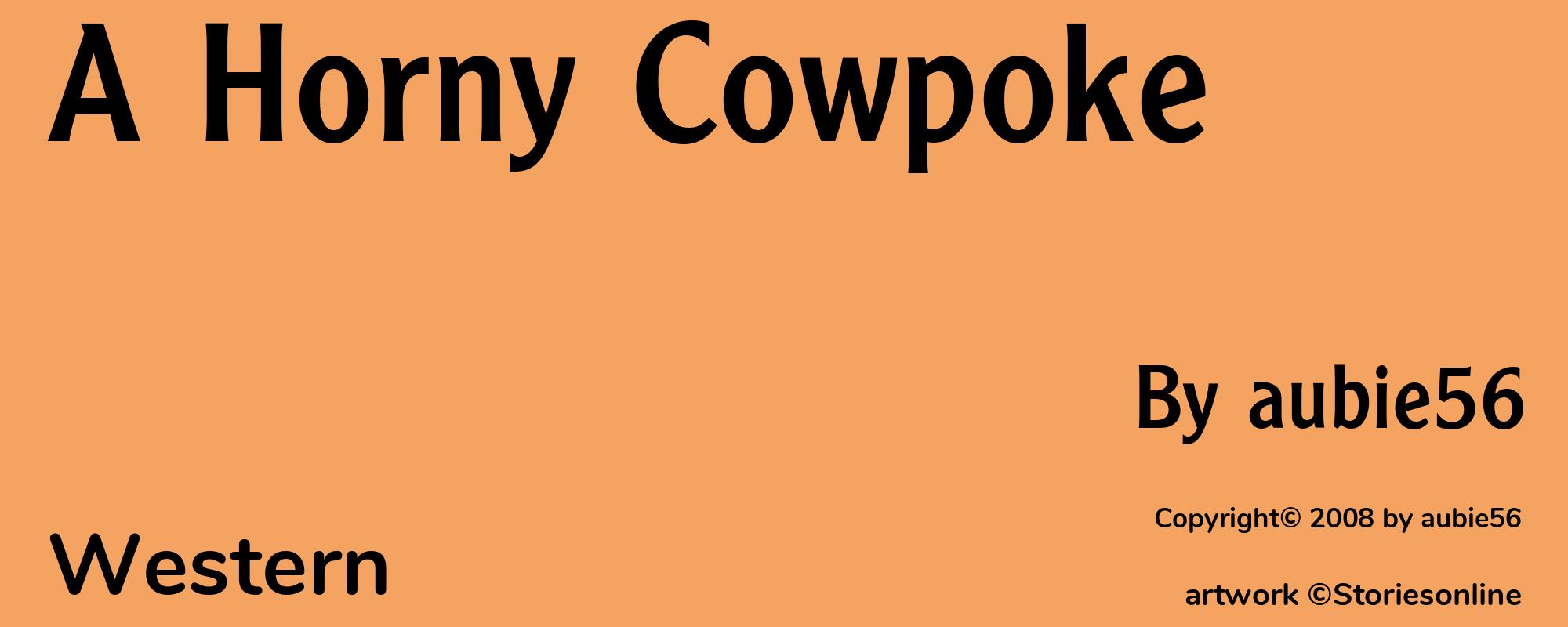 A Horny Cowpoke - Cover