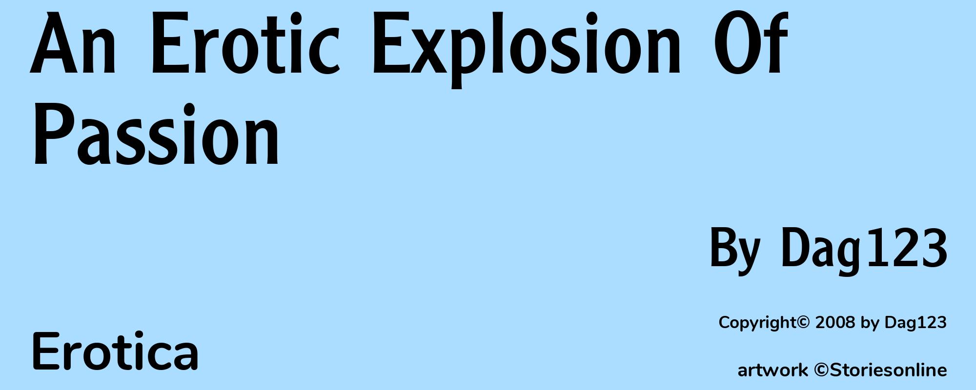 An Erotic Explosion Of Passion - Cover
