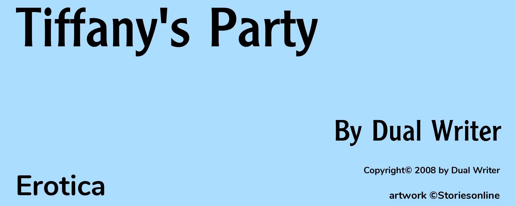 Tiffany's Party - Cover