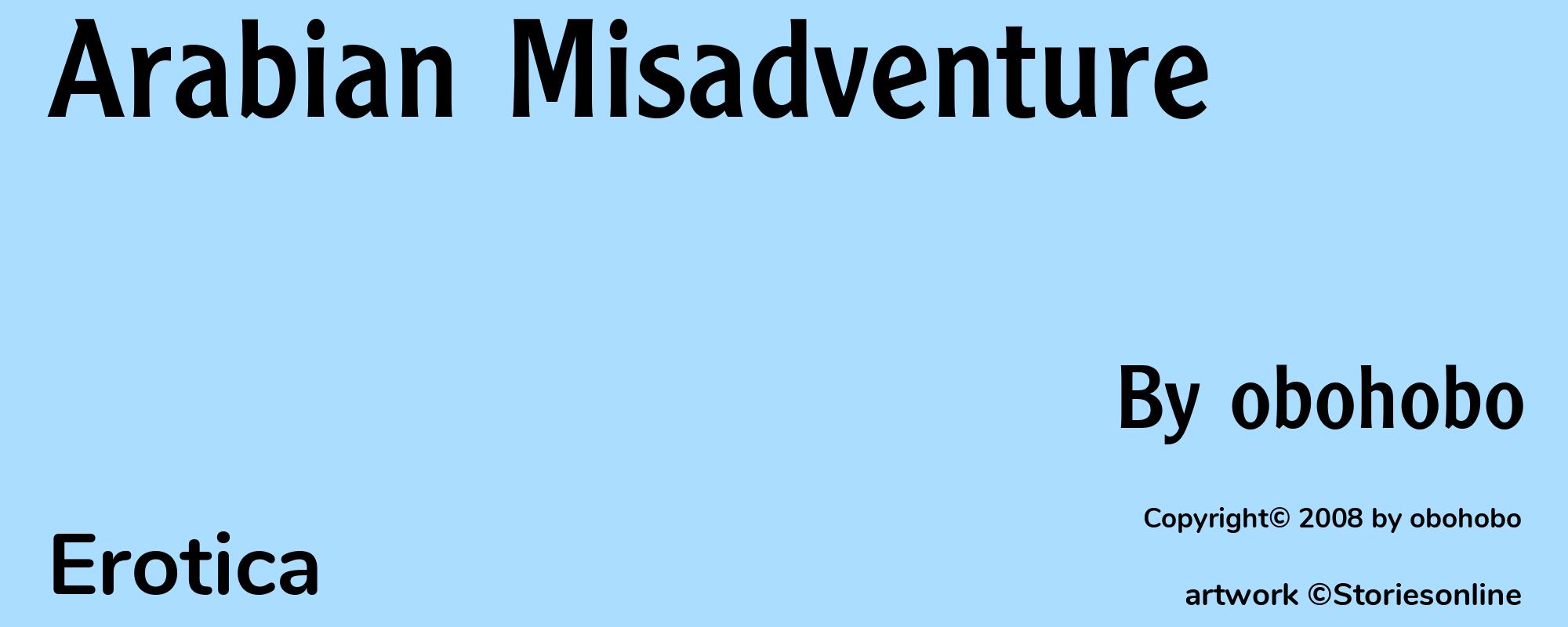 Arabian Misadventure - Cover