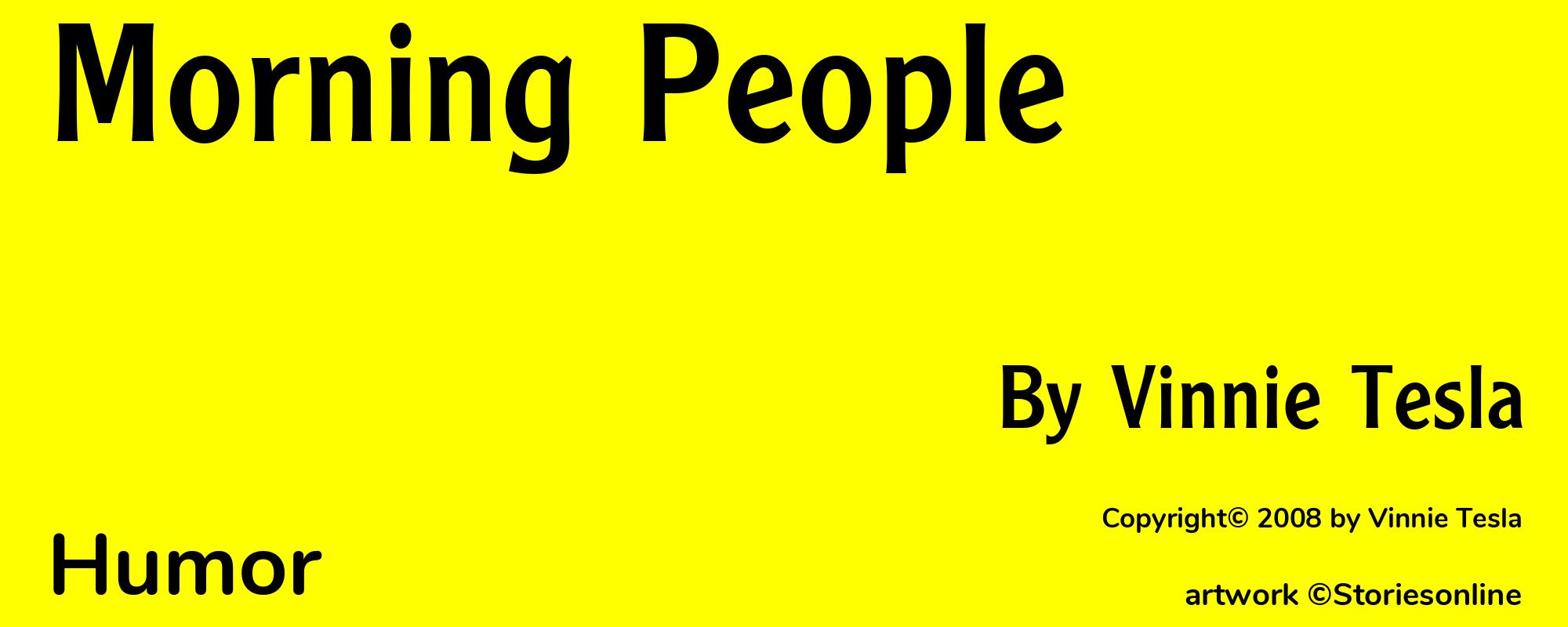 Morning People - Cover