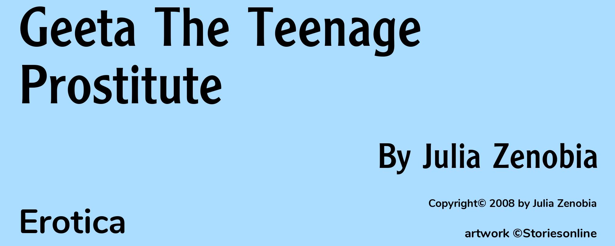 Geeta The Teenage Prostitute - Cover