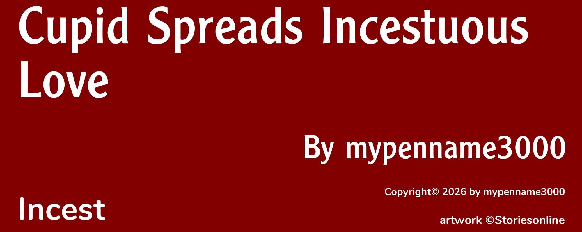 Cupid Spreads Incestuous Love - Cover